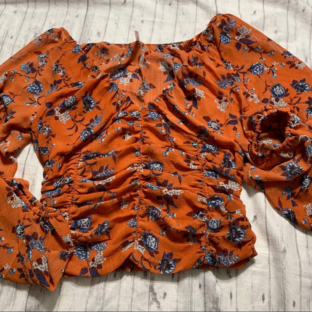 NWT Free People New Final Rose Blouse - Picture 7 of 9